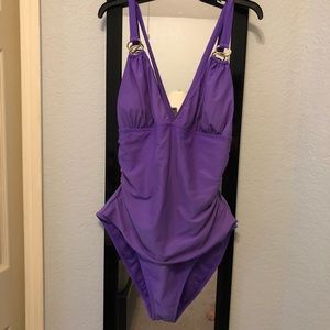 Old Navy Purple One Piece Swimsuit - XL